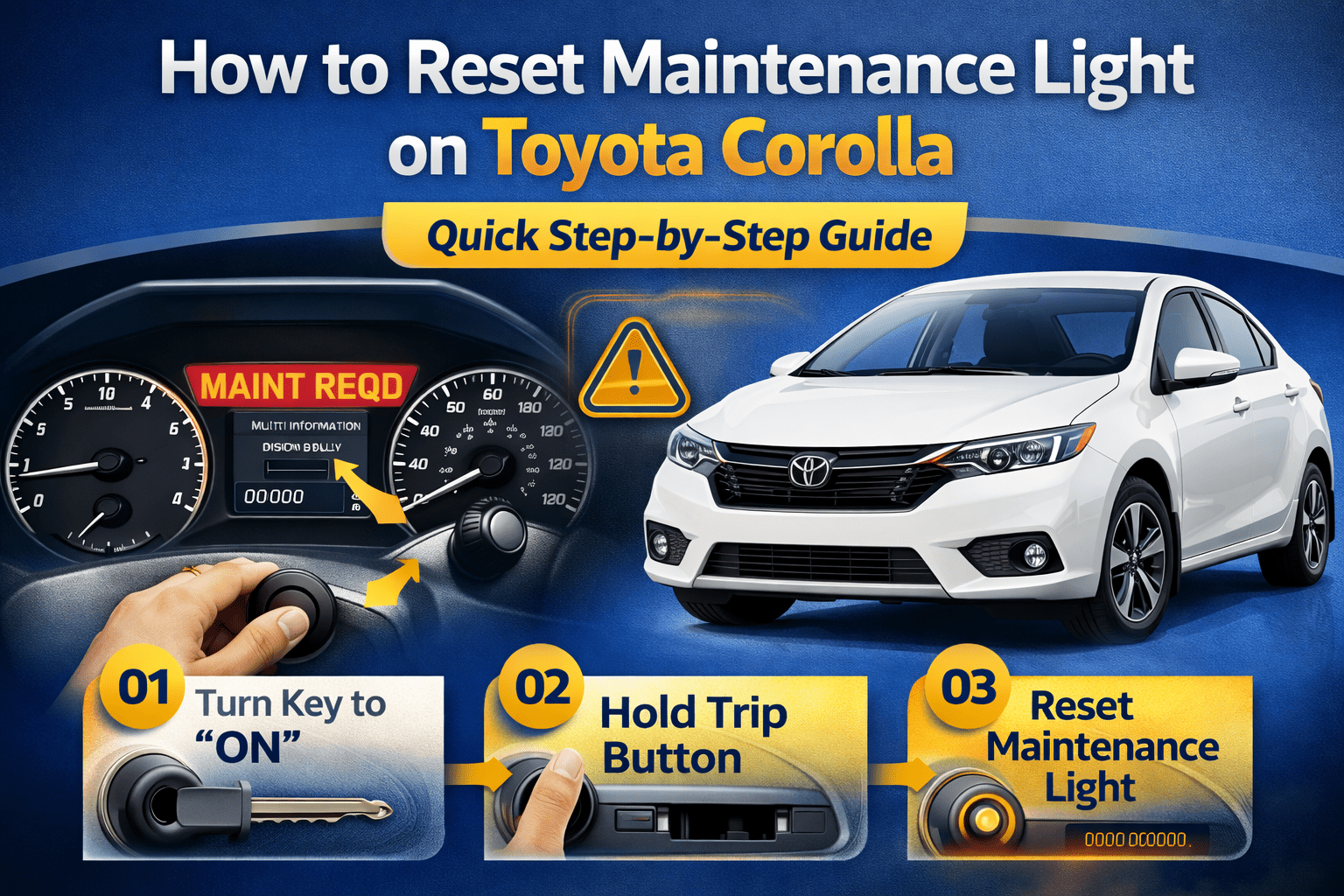 How to Reset Maintenance Light on Toyota Corolla (2026 Guide)