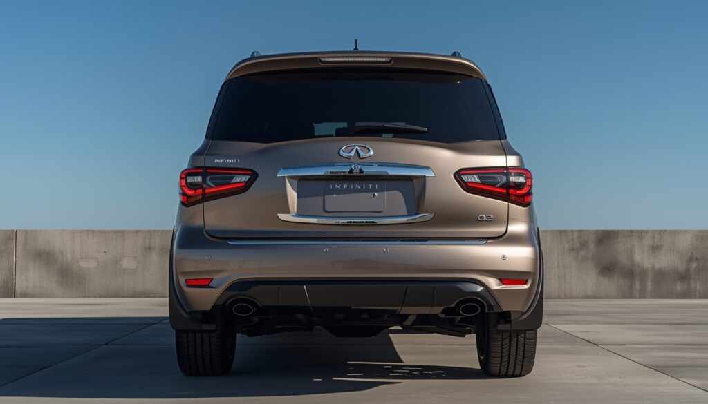  Infiniti QX80 Red Sport back 