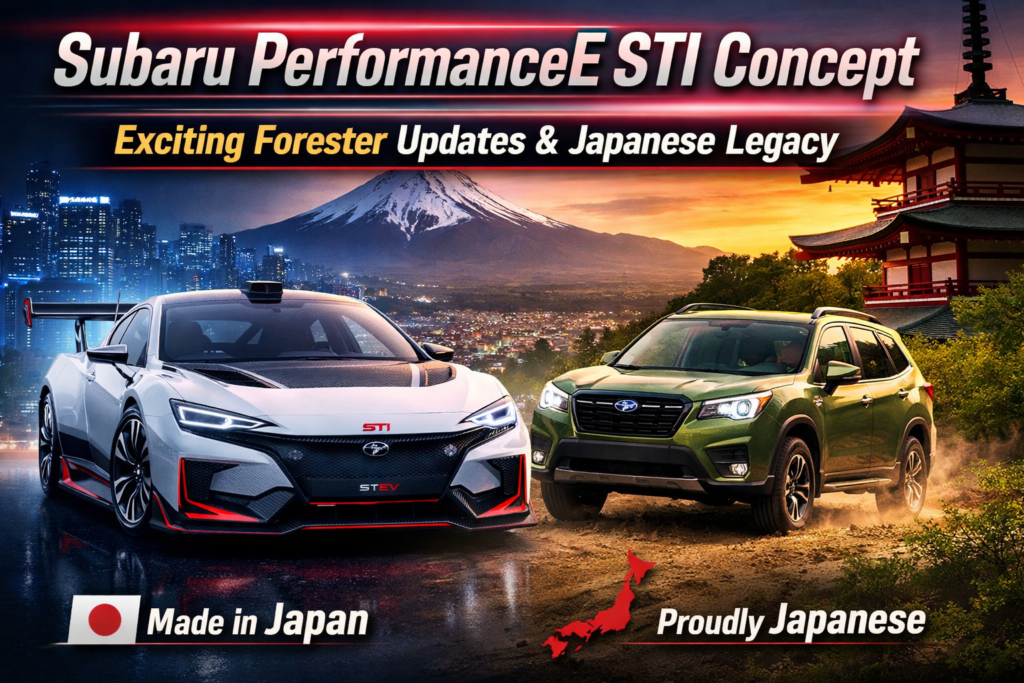 Subaru PerformanceE STI Concept, Forester Updates & Where Subaru Is Made 2026